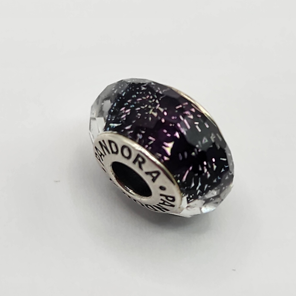 Pandora Dark Purple Faceted Charm